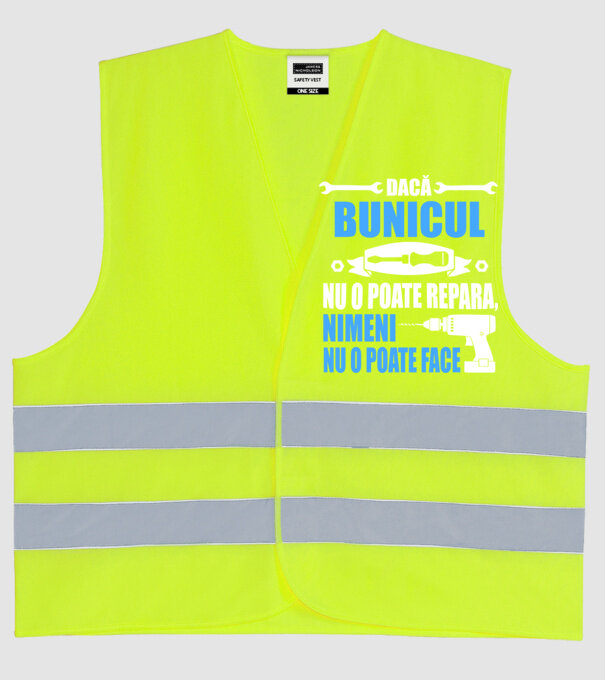 Dacă bunicul nu o poate repara, nimeni nu o poate face model galben neon pe tricou