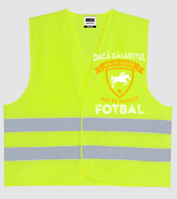 Dacă călăritul ar fi ușor ar fi numit fotbal model galben neon pe tricou