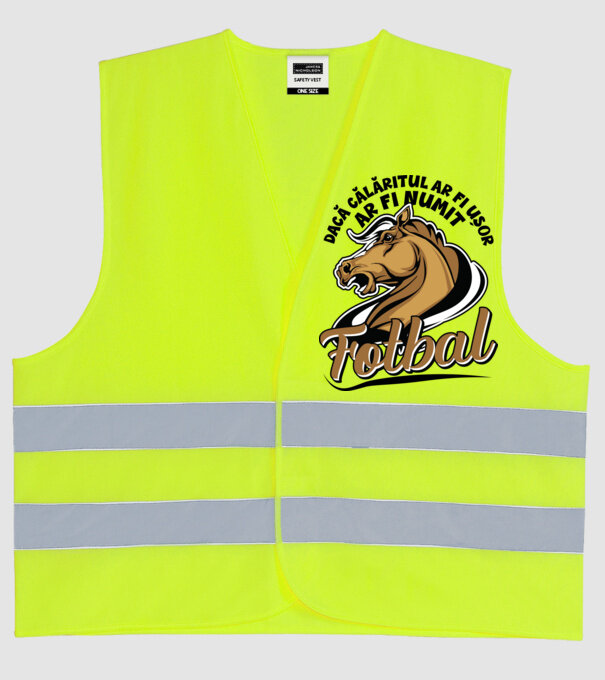 dacă călăritul ar fi ușor ar fi numit fotbal model galben neon pe tricou