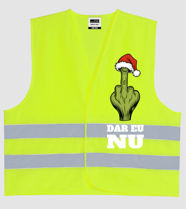 Dar eu NU Negru model galben neon pe tricou