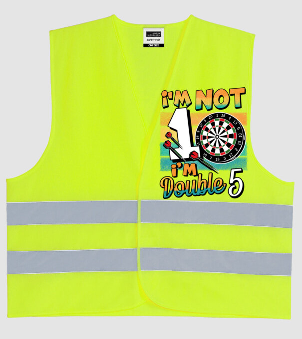 Darts Birthday 10 years old model galben neon pe tricou