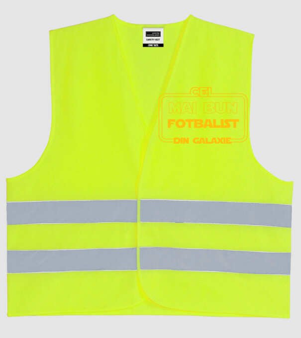 Cel mai bun fotbalist din galaxie model galben neon pe tricou