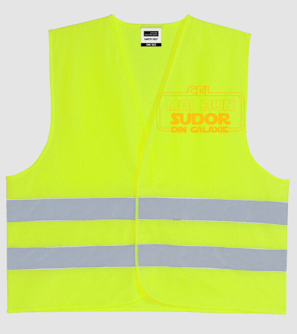 Cel mai bun sudor din galaxie model galben neon pe tricou