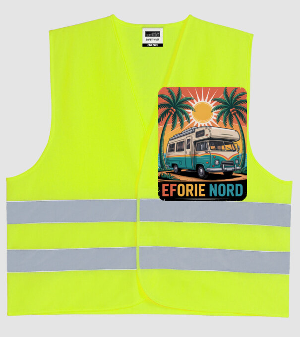 Eforie Nord model galben neon pe tricou