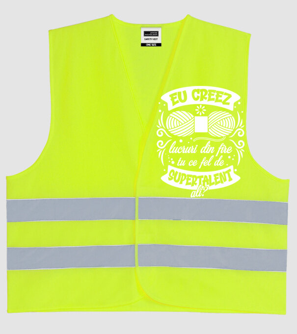 Eu creez lucruri din fire...tu ce fel de supertalent ai? model galben neon pe tricou