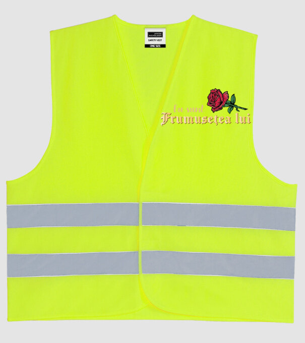 eu sunt frumusețea lui model galben neon pe tricou
