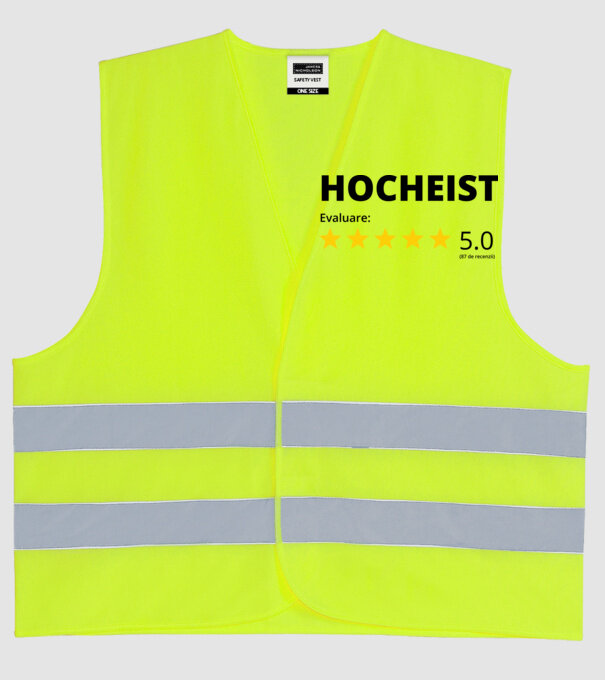 Evaluare 5 HOCHEIST model galben neon pe tricou