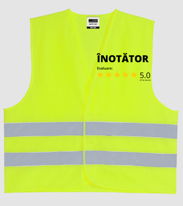 Evaluare 5 ÎNOTĂTOR model galben neon pe tricou