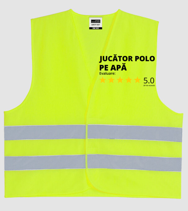Evaluare 5 JUCĂTOR POLO PE APĂ model galben neon pe tricou