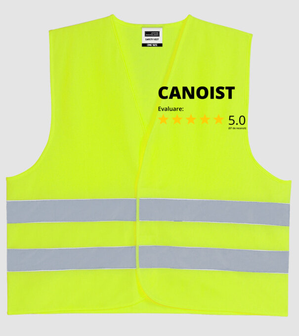 Evaluare 5 CANOIST model galben neon pe tricou