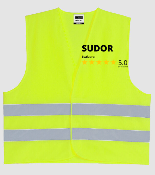 Evaluare - SUDOR model galben neon pe tricou