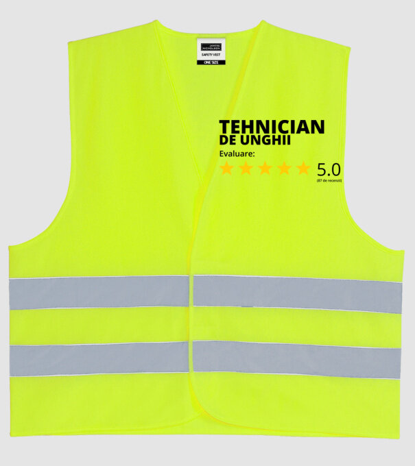 Evaluare - TEHNICIAN DE UNGHII model galben neon pe tricou