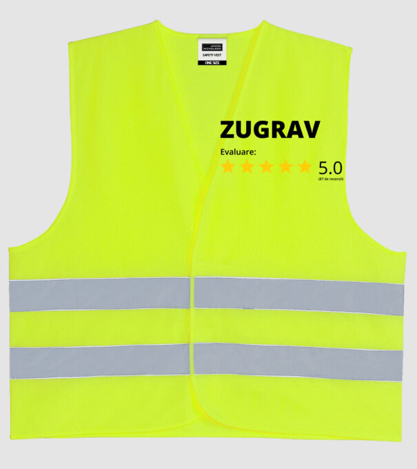 Evaluare - ZUGRAV model galben neon pe tricou