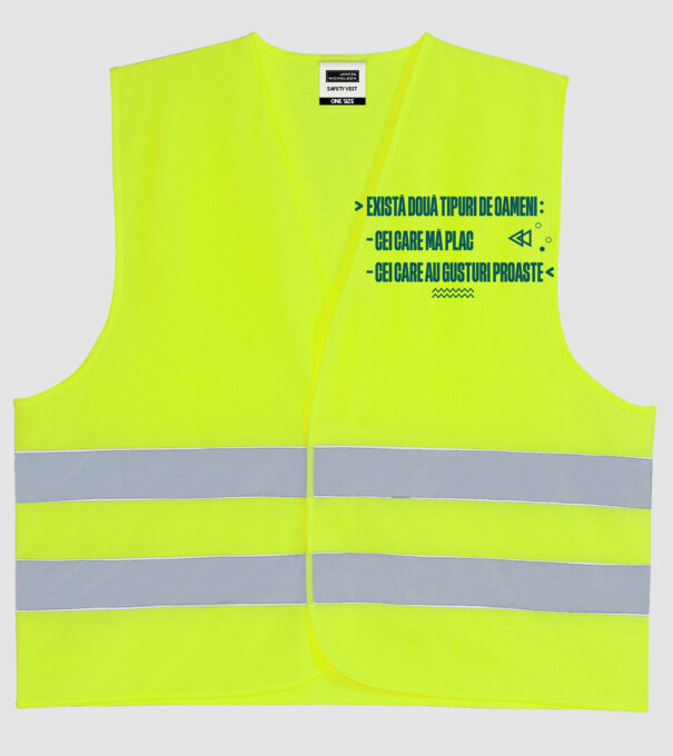 există două tipuri de oameni, cei care mă plac / cei care au gusturi proaste model galben neon pe tricou