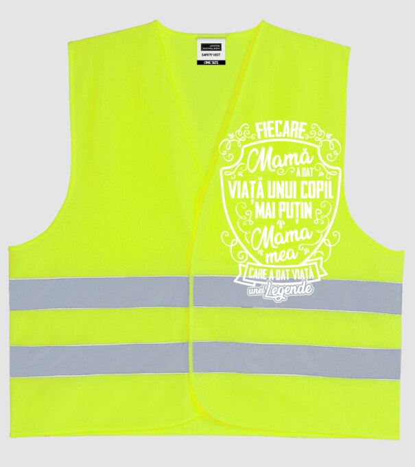 Fiecare mamă a dat viață unui copil, mai puțin mama mea, care a dat viață unei legende model galben neon pe tricou
