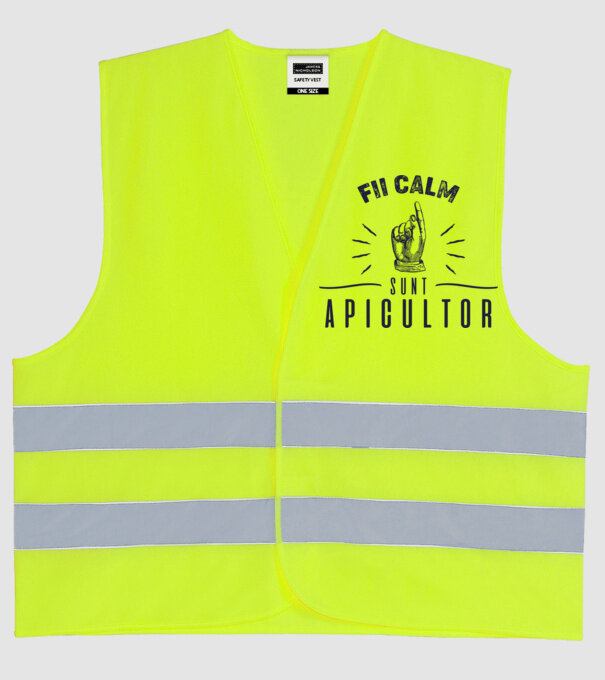 Fii calm.... sunt apicultor model galben neon pe tricou