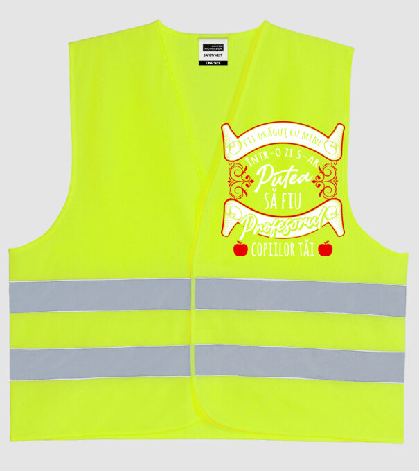 fii drăguț cu mine, într-o zi s-ar putea să fiu profesorul copiilor tăi model galben neon pe tricou
