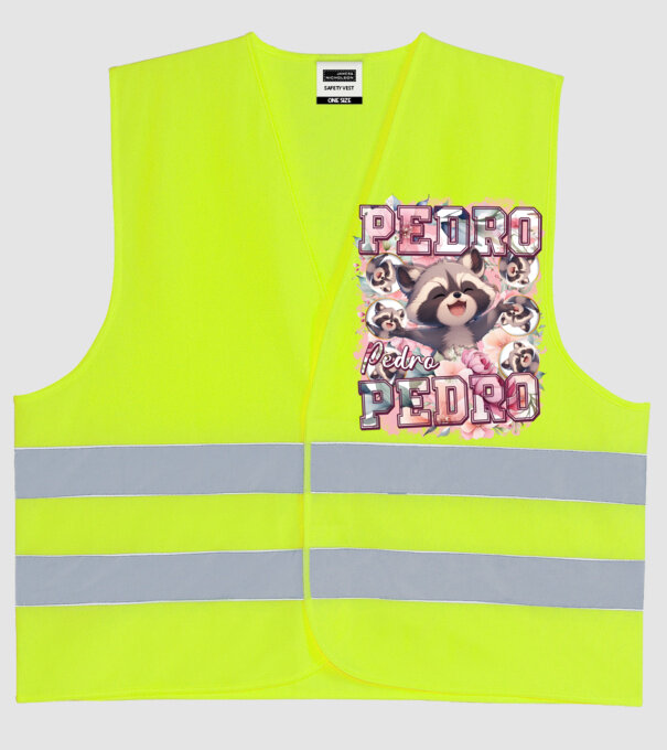 Girly Pedro model galben neon pe tricou