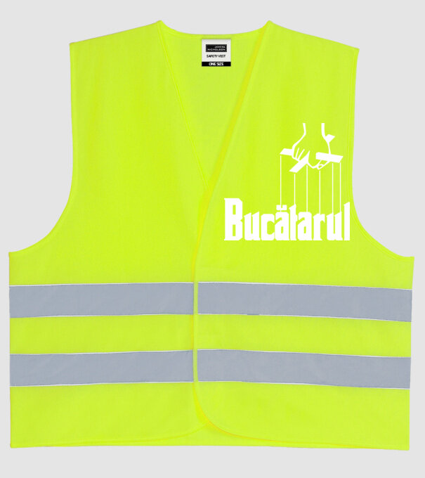 Bucătarul model galben neon pe tricou
