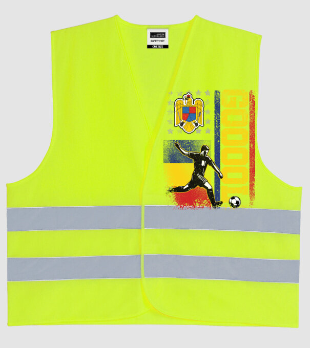 GOOOL model galben neon pe tricou