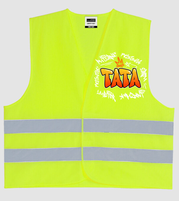 Graffiti apa fehér RO model galben neon pe tricou