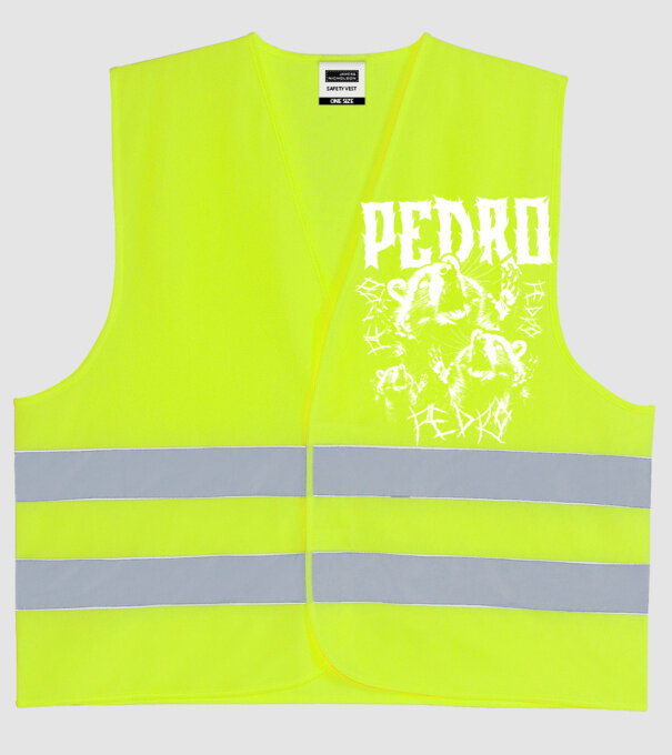 Heavy Metal pedro model galben neon pe tricou