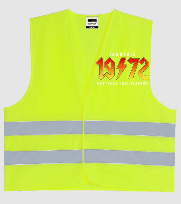 Ianuarie - 1972 - nașterea unei legende model galben neon pe tricou