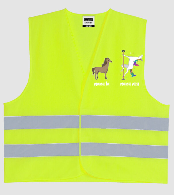 mama ta - mama mea model galben neon pe tricou