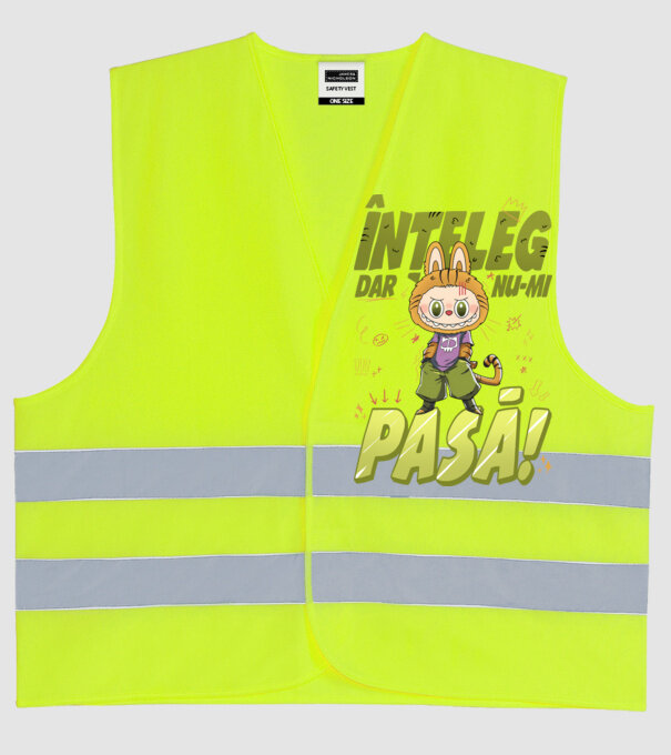 Înțeleg dar nu-mi pasă! model galben neon pe tricou