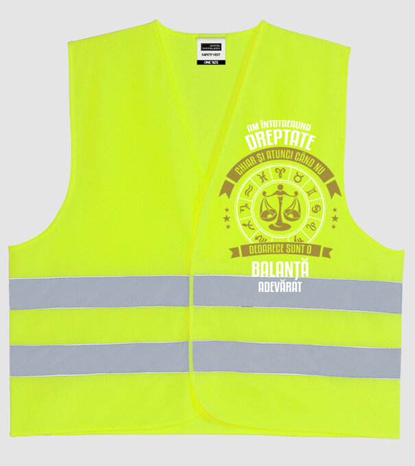 Întotdeauna am dreptate. Chiar și atunci, când nu am, deoarece sunt din zodia balanță. model galben neon pe tricou
