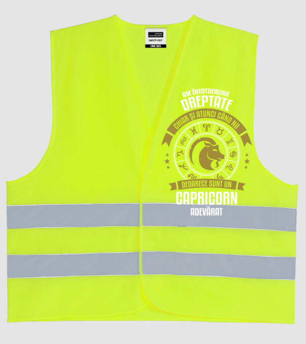 Întotdeauna am dreptate. Chiar și atunci, când nu am, deoarece sunt din zodia capricorn. model galben neon pe tricou