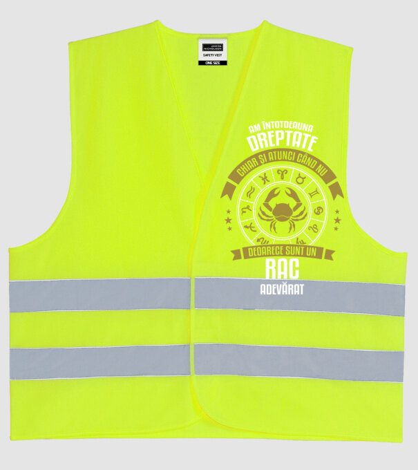 Întotdeauna am dreptate. Chiar și atunci, când nu am, deoarece sunt din zodia rac. model galben neon pe tricou
