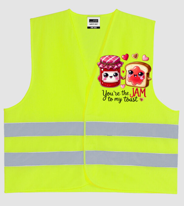 Jam to my Toast model galben neon pe tricou