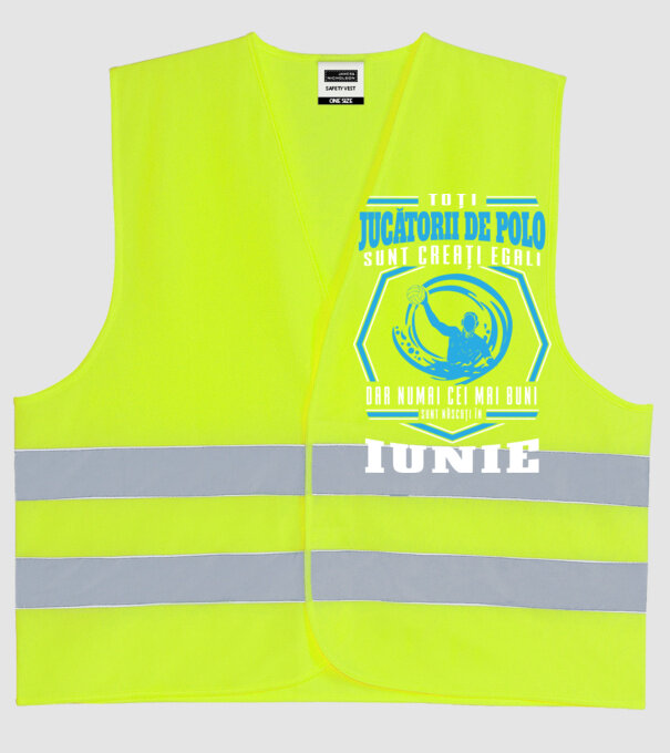 Toți jucătorii de polo sunt creați egali, dar numai cei mai buni sunt născuți în iunie model galben neon pe tricou