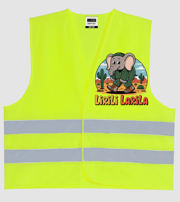 Lirili Larila model galben neon pe tricou