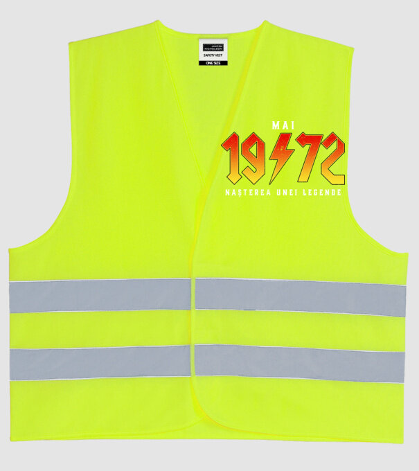 Mai - 1972 - nașterea unei legende model galben neon pe tricou