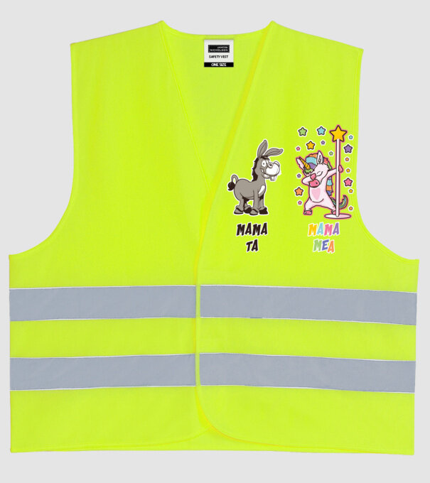 mama ta - mama mea model galben neon pe tricou