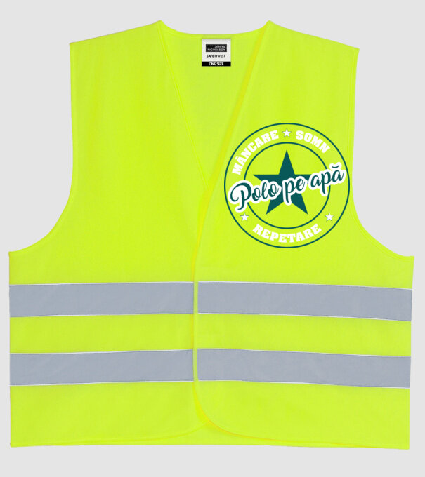 mâncare somn repetare POLO PE APĂ model galben neon pe tricou