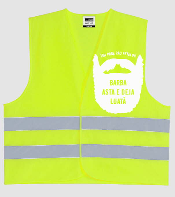 îmi pare rău fetelor, barba asta e deja luată model galben neon pe tricou