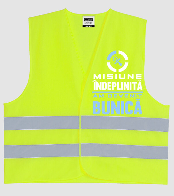 Misiune îndeplinită - am devenit bunică model galben neon pe tricou