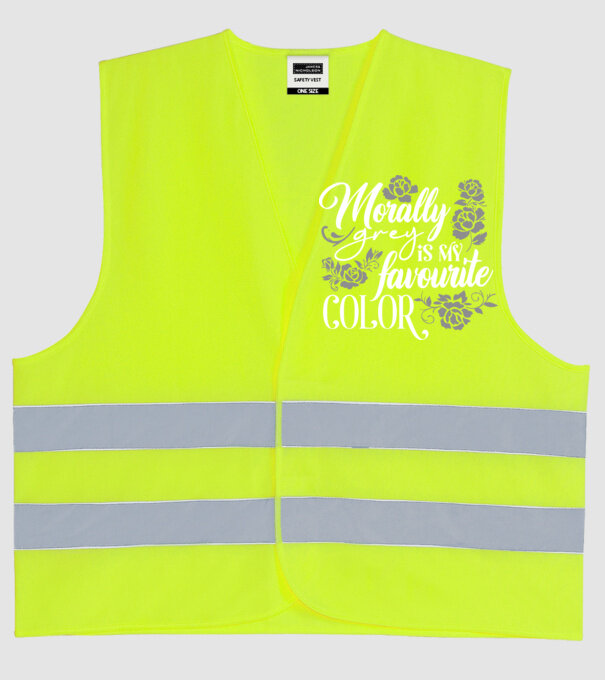 Moraly Gray is my favorite color model galben neon pe tricou