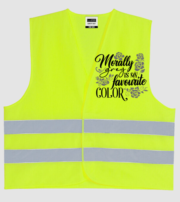 Moraly Gray is my favorite color model galben neon pe tricou
