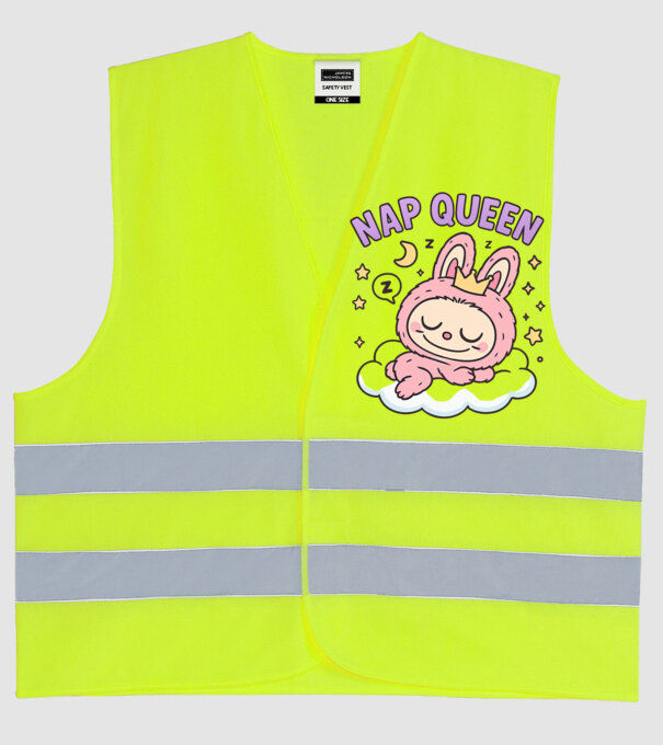 Nap Queen model galben neon pe tricou
