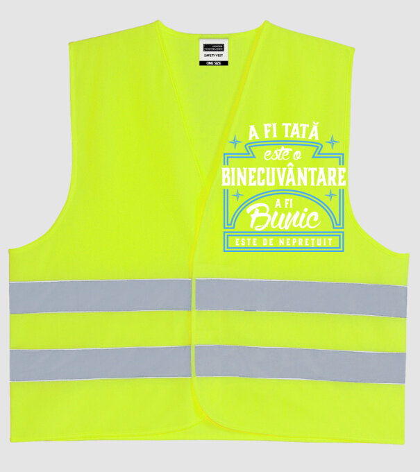 Neprețuit bunic model galben neon pe tricou