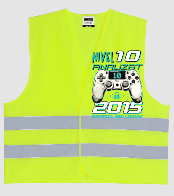 Nivel finalizat 10 2015 model galben neon pe tricou