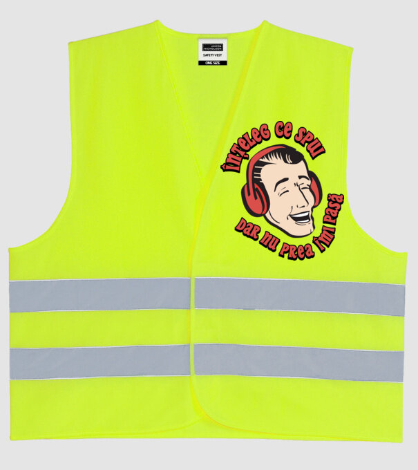 înțeleg ce spui, dar nu prea îmi pasă model galben neon pe tricou