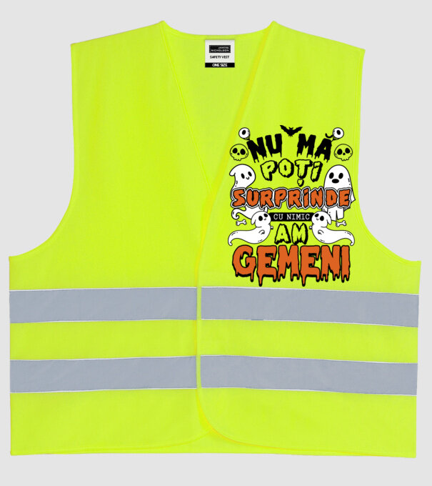 Nu mă poți surprinde cu nimic, am gemeni model galben neon pe tricou