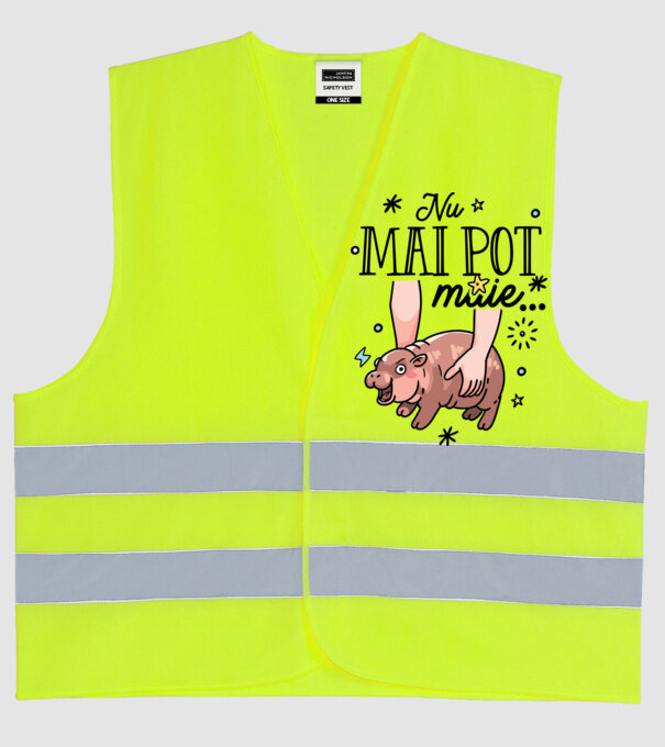 Nu mai pot muie... model galben neon pe tricou