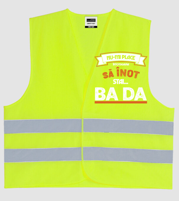 nu-mi place întotdeauna să înot, stai un pic, ba da model galben neon pe tricou