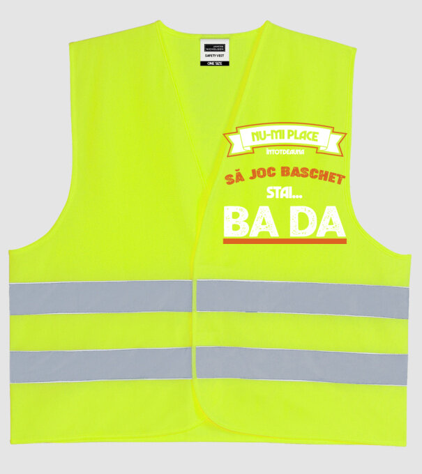 nu-mi place întotdeauna să joc baschet, stai un pic, ba da model galben neon pe tricou